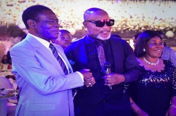 Guinée Equatoriale - Le couple présidentiel- dîner de gala - fêtes de fin d'année 2018.