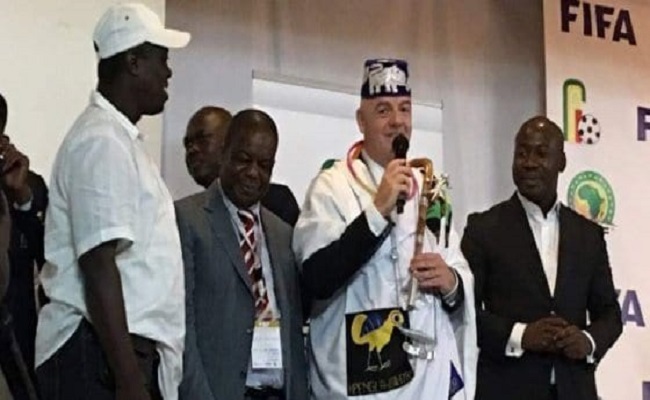 Gianni Infantino intronisé Dah Finagnon Houétchénou au Bénin
