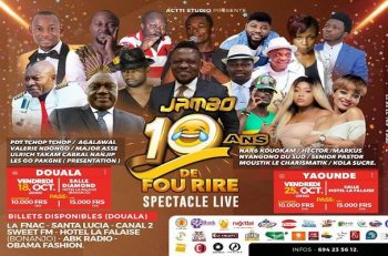 Célébration des 10 ans d’anniversaire de Jambo à Douala.