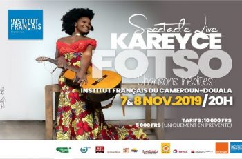 Spectacle live de Kareyce Fotso a l'IFC de Douala.